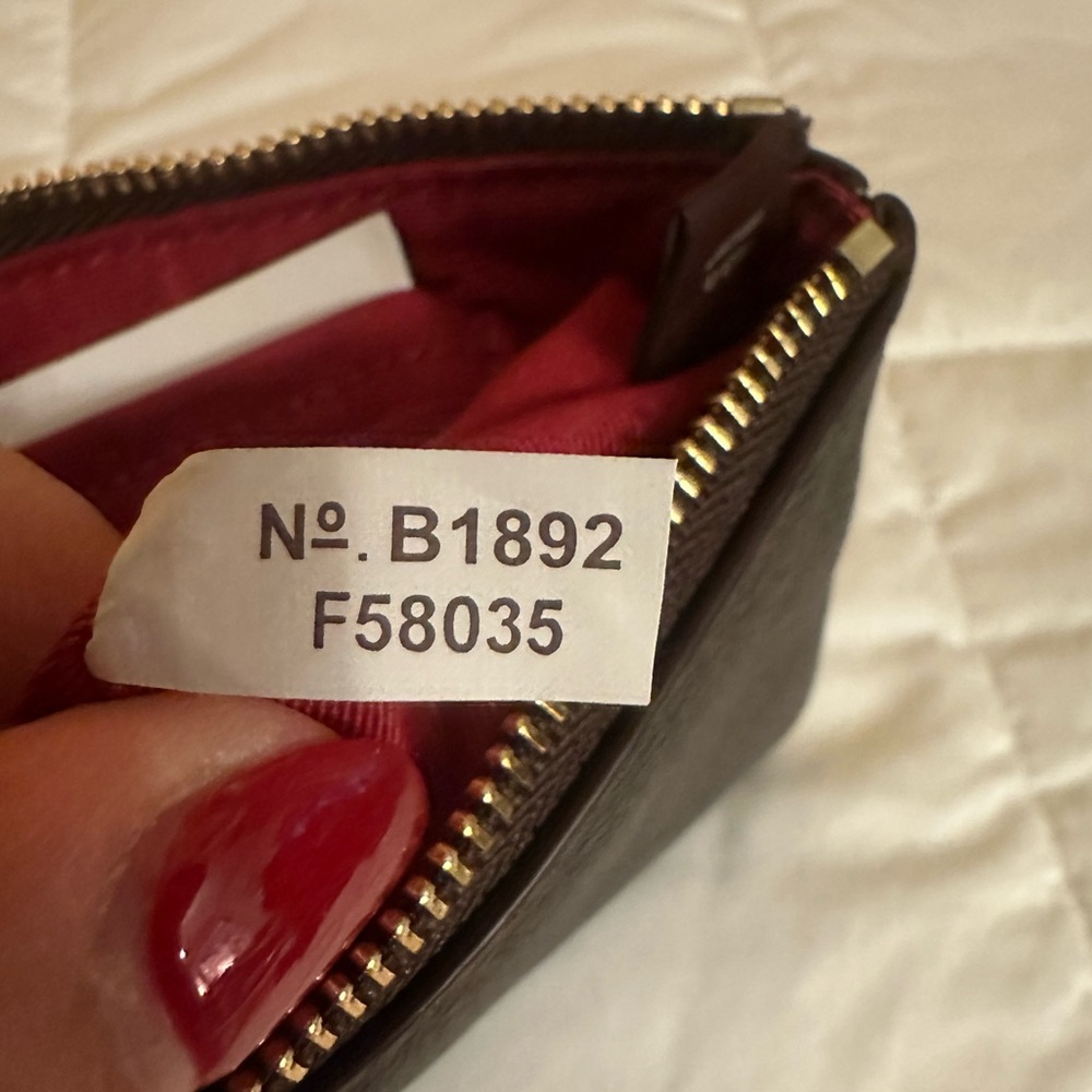Coach Monogram Corner Zip Wristlet NWOT - Picture 6 of 6